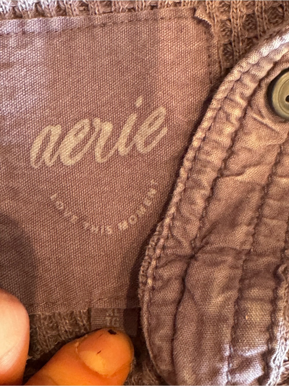 Aerie lumber Jane waffle shirt - Picture 3 of 3